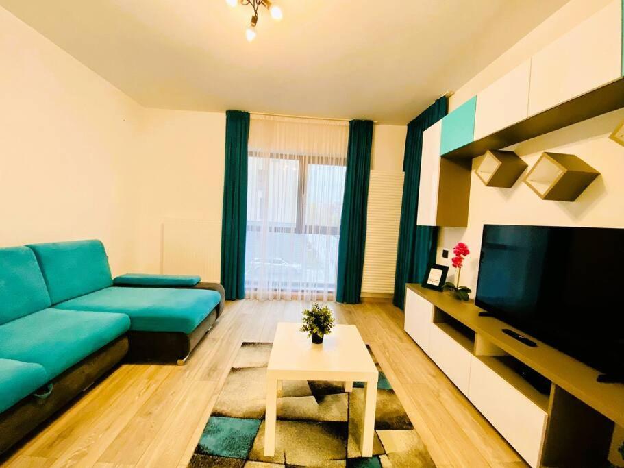 Ferienwohnung Blue Plaza Studio Bukarest Exterior foto