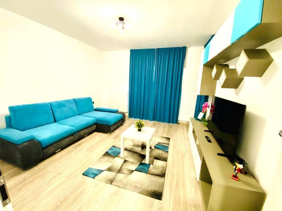 Ferienwohnung Blue Plaza Studio Bukarest Exterior foto
