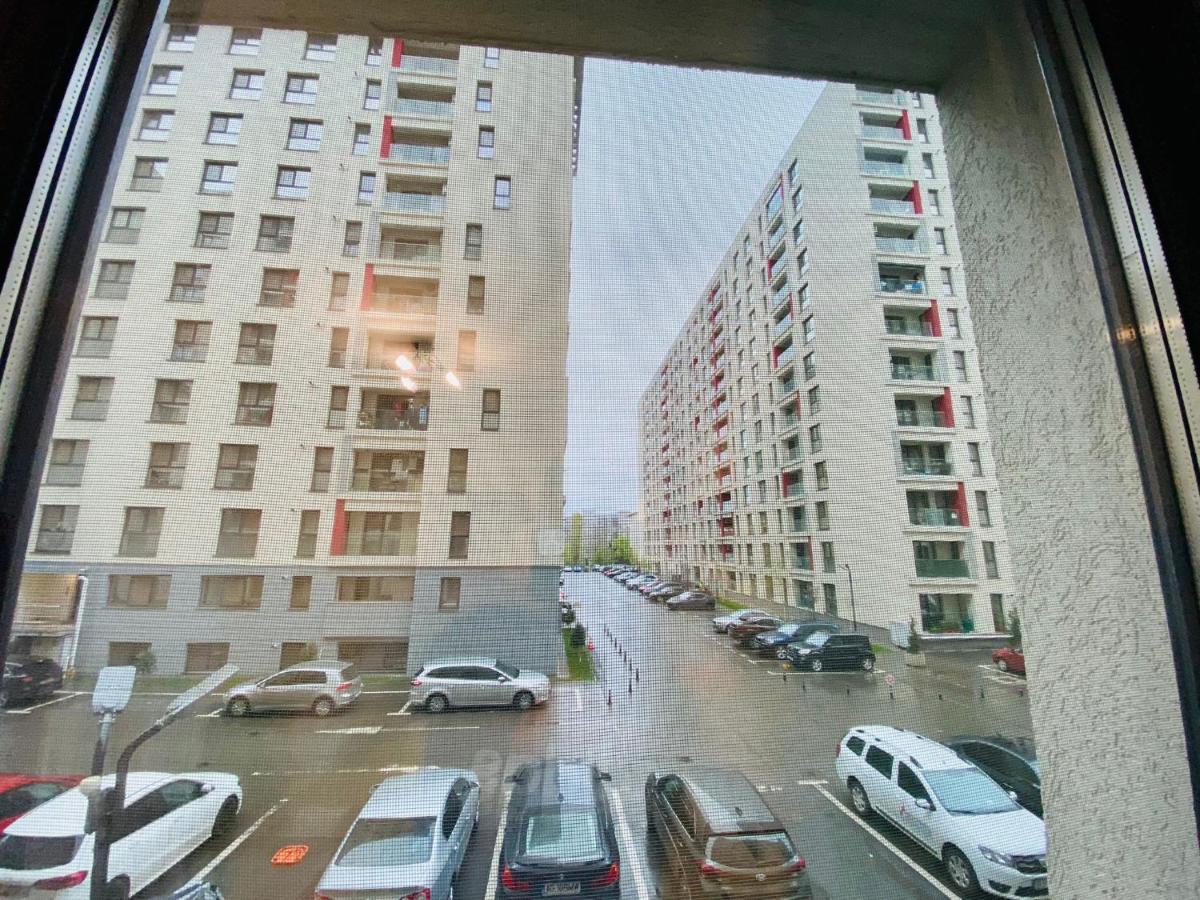 Ferienwohnung Blue Plaza Studio Bukarest Exterior foto